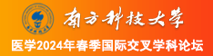 两鸡巴同插进去视频南方科技大学医学2024年春季国际交叉学科论坛